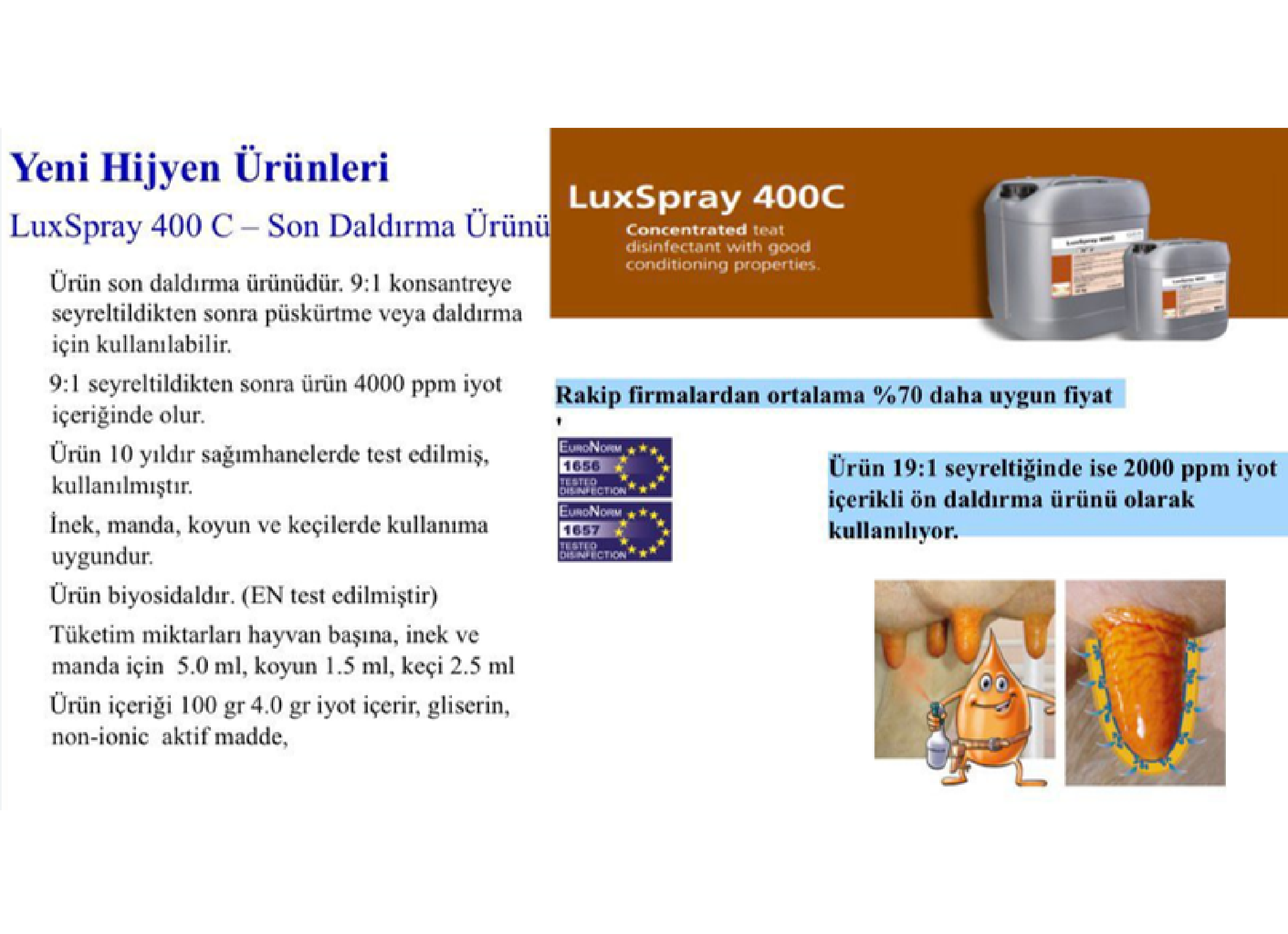 Post-Dipping Meme Dezinfektantları